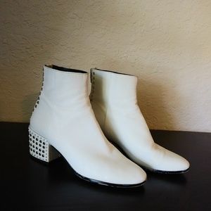 Dolce Vita white studded boots
